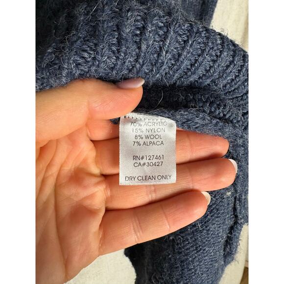 Wildfox Blue Crewneck Distressed Cutout Hem Sweatshirt Sz. XS - Picture 8 of 8